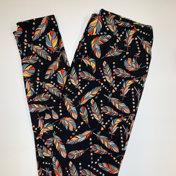 Lularoe OS feather leggings - Picture 1 of 1